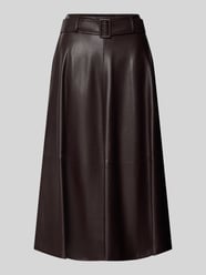 Midirock in Leder-Optik mit Gürtel Modell 'FLEUR' von SUNCOO PARIS Bordeaux - 27