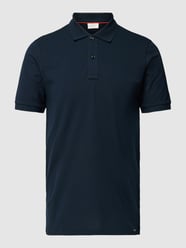 Poloshirt mit kurzer Knopfleiste von OLYMP Level Five Blau - 12