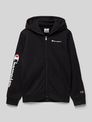 Sweatjacke mit Label-Stitching von CHAMPION Schwarz - 14