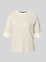 Relaxed Fit Bluse aus Viskose-Mix mit Allover-Logo-Detail von Marc Cain - 21