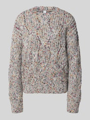 Sweter z dzianiny z okrągłym dekoltem model ‘Confetti’ od YAS - 37