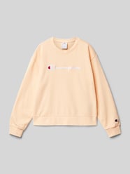 Sweatshirt mit Label-Stitching von CHAMPION Orange - 7