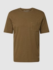 T-Shirt mit Brusttasche von Marc O'Polo Braun - 30