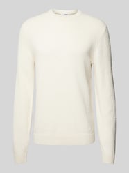 Strickpullover mit gerippten Abschlüssen Modell 'LOOP' von SELECTED HOMME Beige - 20