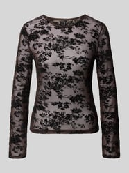 Langarmshirt mit transparentem Mesh-Effekt von VERO MODA - 48