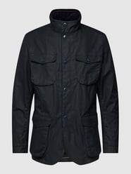 Jack met opgestikte klepzakken, model 'OGSTON' van Barbour Blauw - 8