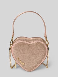 Umhängetasche mit Strasssteinbesatz Modell 'Midi Heart' von Weat Pink - 21