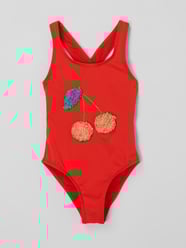 Badeanzug mit Kontrastdetails Modell 'Noor' von Shiwi Rot - 17