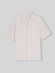 Relaxed Fit Freizeithemd aus Viskose-Leinen-Mix von Tom Tailor Denim Beige - 38