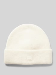 Czapka beanie z detalem z logo od Marc O'Polo Denim - 35