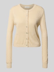 Gebreid jack met ajourpatroon, model 'JEANINE' van GUIDO MARIA KRETSCHMER WOMAN Beige - 35
