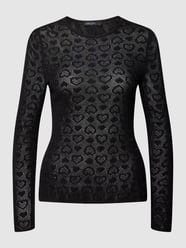 Strickpullover mit Allover-Muster von Marc Cain Schwarz - 27