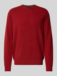 Gebreide pullover met ronde hals van Christian Berg Men Rood - 8