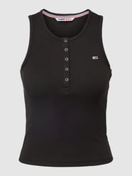 Tanktop mit Label-Stitching von Tommy Jeans Schwarz - 3