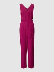 Jumpsuit mit seitlichen Eingrifftaschen von comma Lila - 9