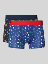 Boxershort in all-over look in een set van 2 paar van Christian Berg Men - 38