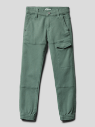 Slim Fit Cargohose mit Cargotasche von s.Oliver RED LABEL Grün - 9