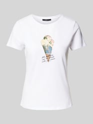 T-shirt met motiefprint van Zero - 8