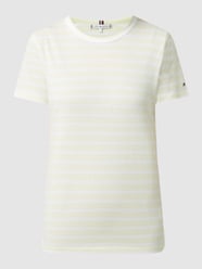 T-shirt z bawełny  od Tommy Hilfiger Żółty - 5