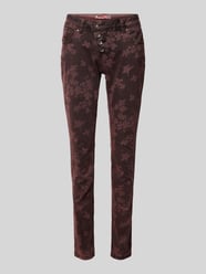 Skinny Fit Hose mit verkürztem Schnitt Modell 'Malibu' von Buena Vista Bordeaux - 12