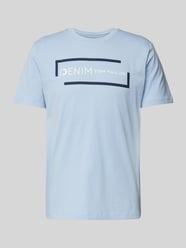 T-Shirt mit Rundhalsausschnitt von Tom Tailor Denim Blau - 5