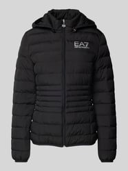 Steppjacke mit Label-Print Modell 'GIUBBOTTO' von EA7 Emporio Armani Schwarz - 24