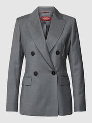 Blazer aus Schurwolle-Mix mit Pattentaschen Modell 'MAPPA' von Max Mara Studio Grau - 13