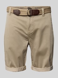 Bermudas mit Gürtel und Gesäßtaschen von Lerros Beige - 10