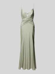 Abendkleid mit tiefem V-Ausschnitt von unique - 3