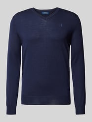 Wollpullover mit Logo-Stitching von Polo Ralph Lauren Blau - 13