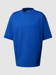 Oversized T-Shirt mit überschnittenen Schultern von Tom Tailor Denim Blau - 3
