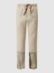 Jogpants aus Leinen von DANIELE ALESSANDRINI Beige - 17