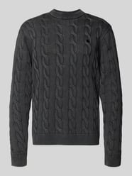 Strickpullover mit Zopfmuster und Label-Stitching von Carhartt Work In Progress - 12
