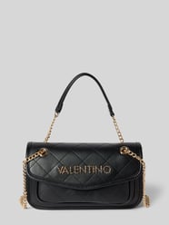 Handtasche mit Steppnähten und Label-Applikation Modell 'MANSION' von VALENTINO BAGS Schwarz - 6