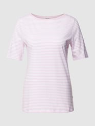 T-Shirt mit Streifenmuster von MAERZ Muenchen Rosa - 12