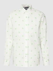 Vrijetijdsoverhemd met button-downkraag, model 'SPACED OUT MONOGRAM' van Tommy Hilfiger Wit - 23