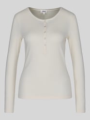Slim fit shirt met lange mouwen van mix van katoen en lyocell van s.Oliver RED LABEL - 38