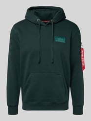 Regular fit hoodie met logopatch van Alpha Industries - 40