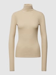 Rollkragenpullover mit Strukturmuster Modell 'RONELLA' von By Malene Beige - 18