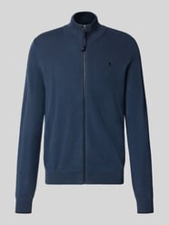 Strickjacke aus reiner Baumwolle mit Reißverschluss von LERROS - 4