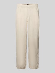 Leinenhose mit elastischem Bund Modell 'KARL LAWRENCE' von JACK & JONES Beige - 30