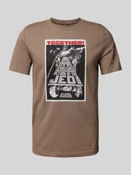 Regular Fit T-Shirt aus Baumwolle mit Starwars®-Print von s.Oliver RED LABEL Braun - 7