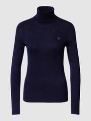 Strickpullover mit Rollkragen von Gant Blau - 9