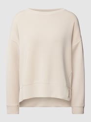 Bluza z aplikacją z logo od comma Casual Identity Beżowy - 25