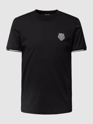 T-Shirt mit Motiv-Patch und Kontraststreifen von Antony Morato Schwarz - 21