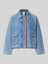 Jeansjacke mit Stitching und Pattentaschen von Amber & June - 27