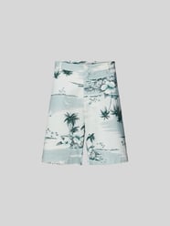 Shorts mit Allover-Print von MAISON KITSUNE Grau - 41