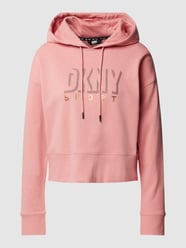 Hoodie mit Label-Print von DKNY PERFORMANCE Orange - 37