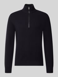 Regular Fit Strickpullover mit Troyer-Kragen von CINQUE - 38