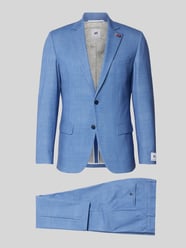 Garnitur w kroju slim fit z marynarką zapinaną na 2 guziki od Atelier Torino - 35